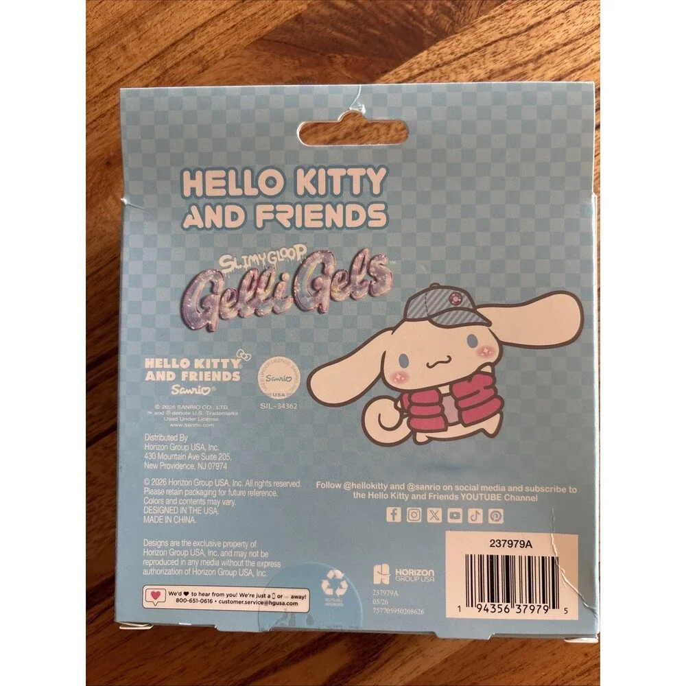 Hello Kitty® and Friends SLIMYGLOOP Gelli Gels – Cinnamoroll™, Slow Rising Se...